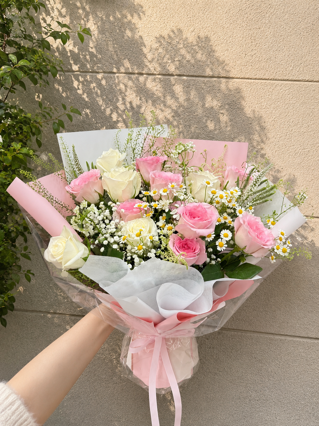Charming Rose & Chamomile Bouquet