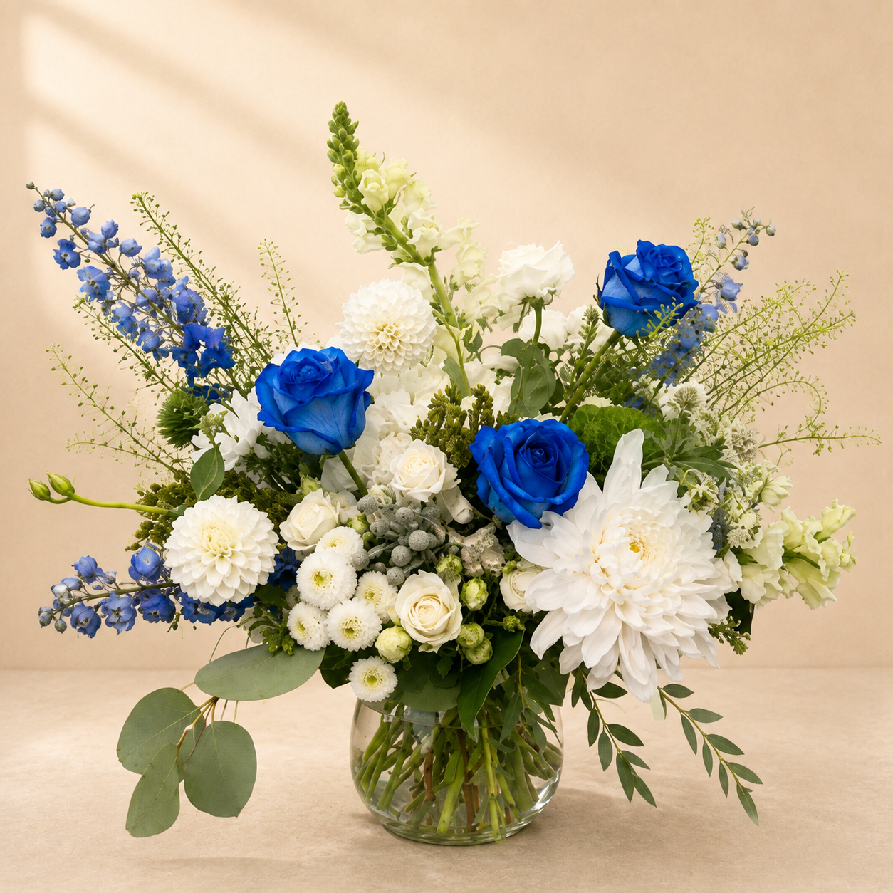 Blue Elegance Floral Arrangement