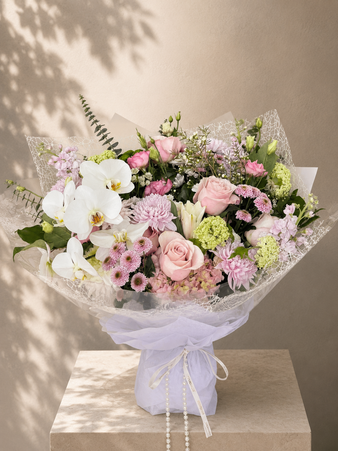 Blushing Orchid & Rose Bouquet