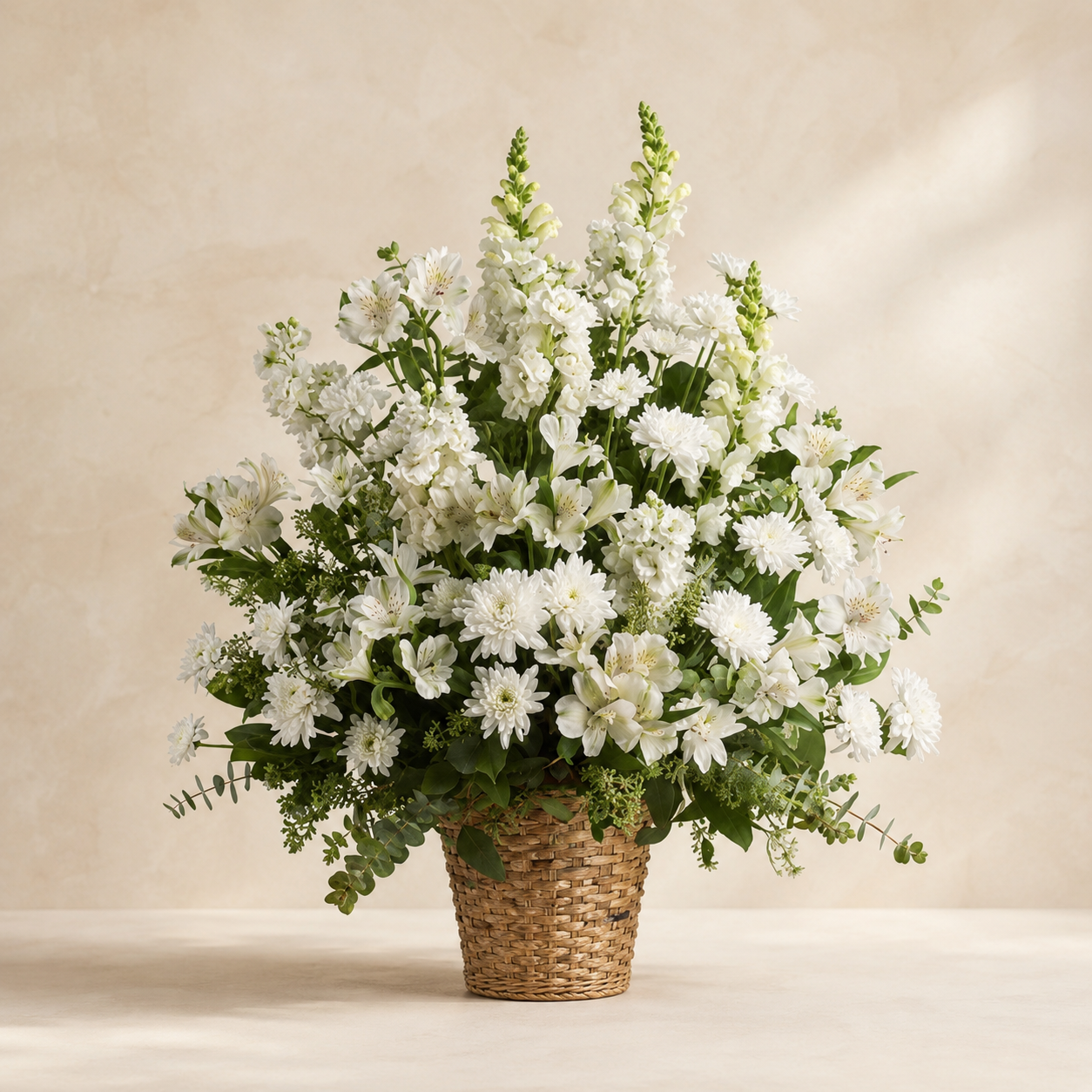 Heavenly Light White Flower Arrangement