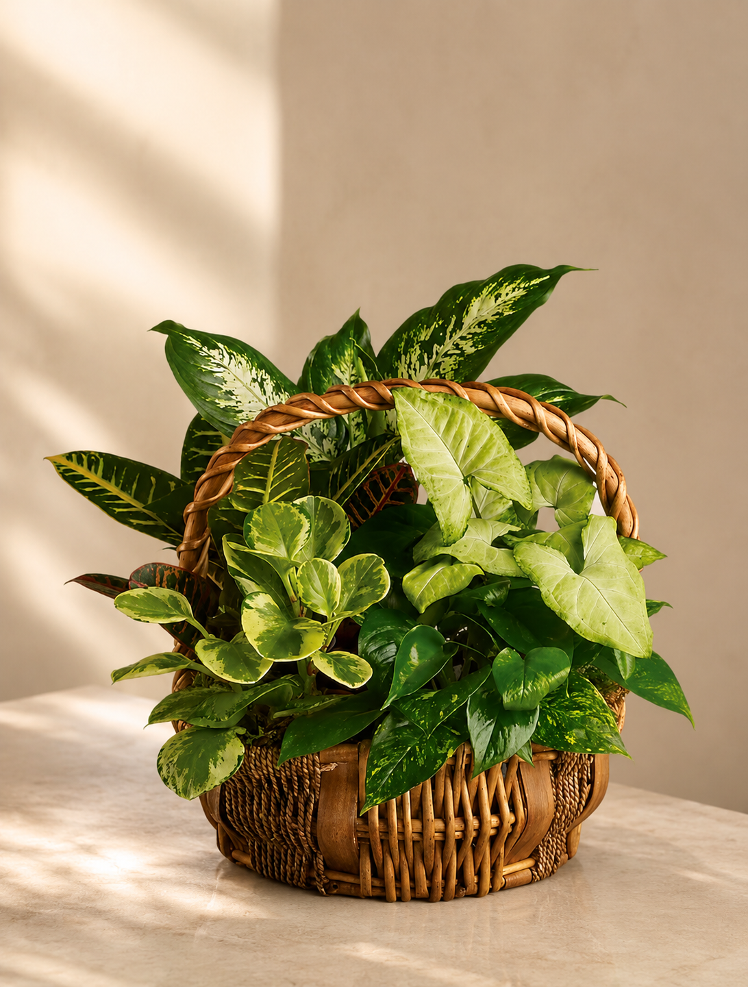 Lush Greenery Basket