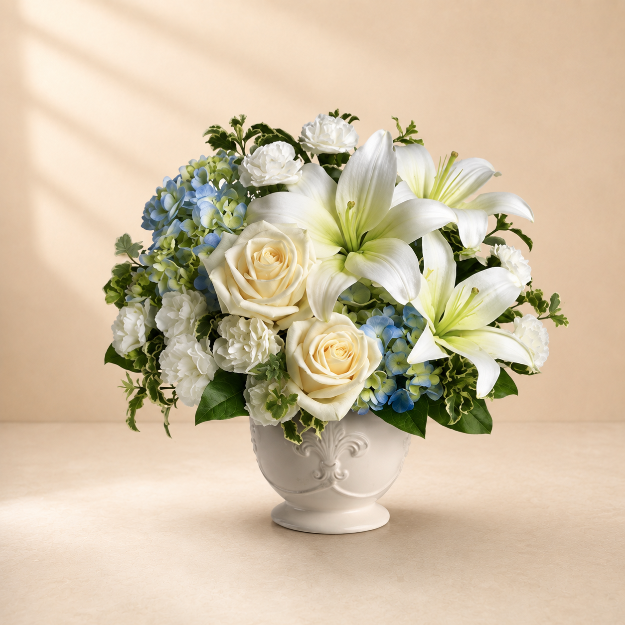 Graceful White Bliss Arrangement