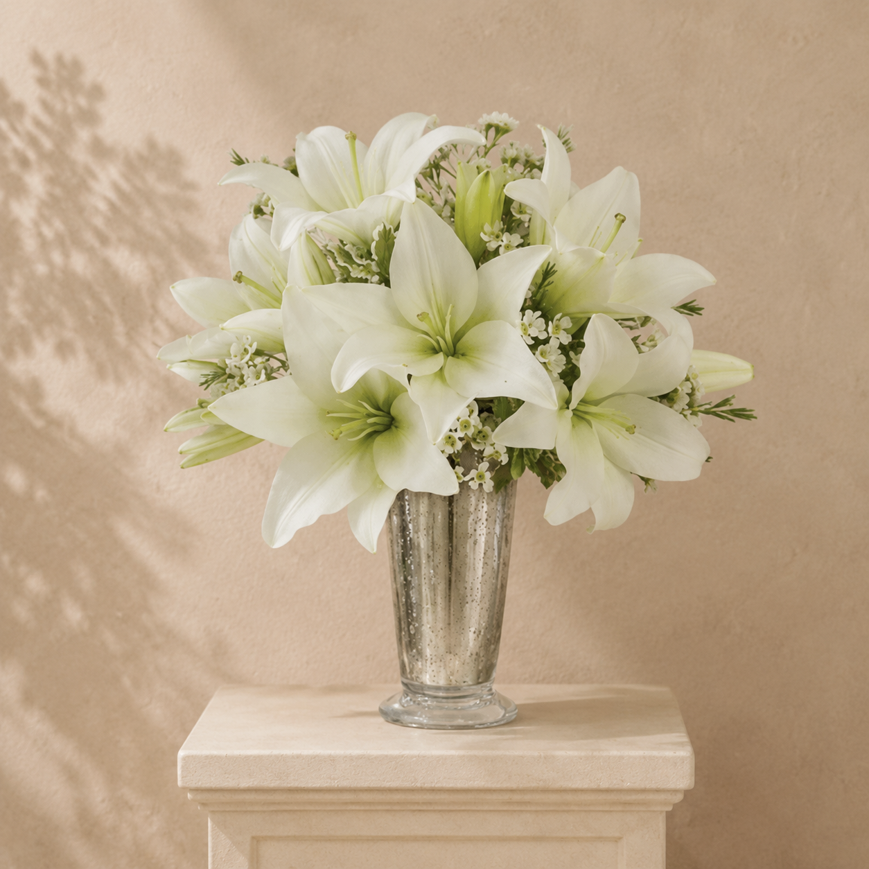 Serenity White Lily Bouquet