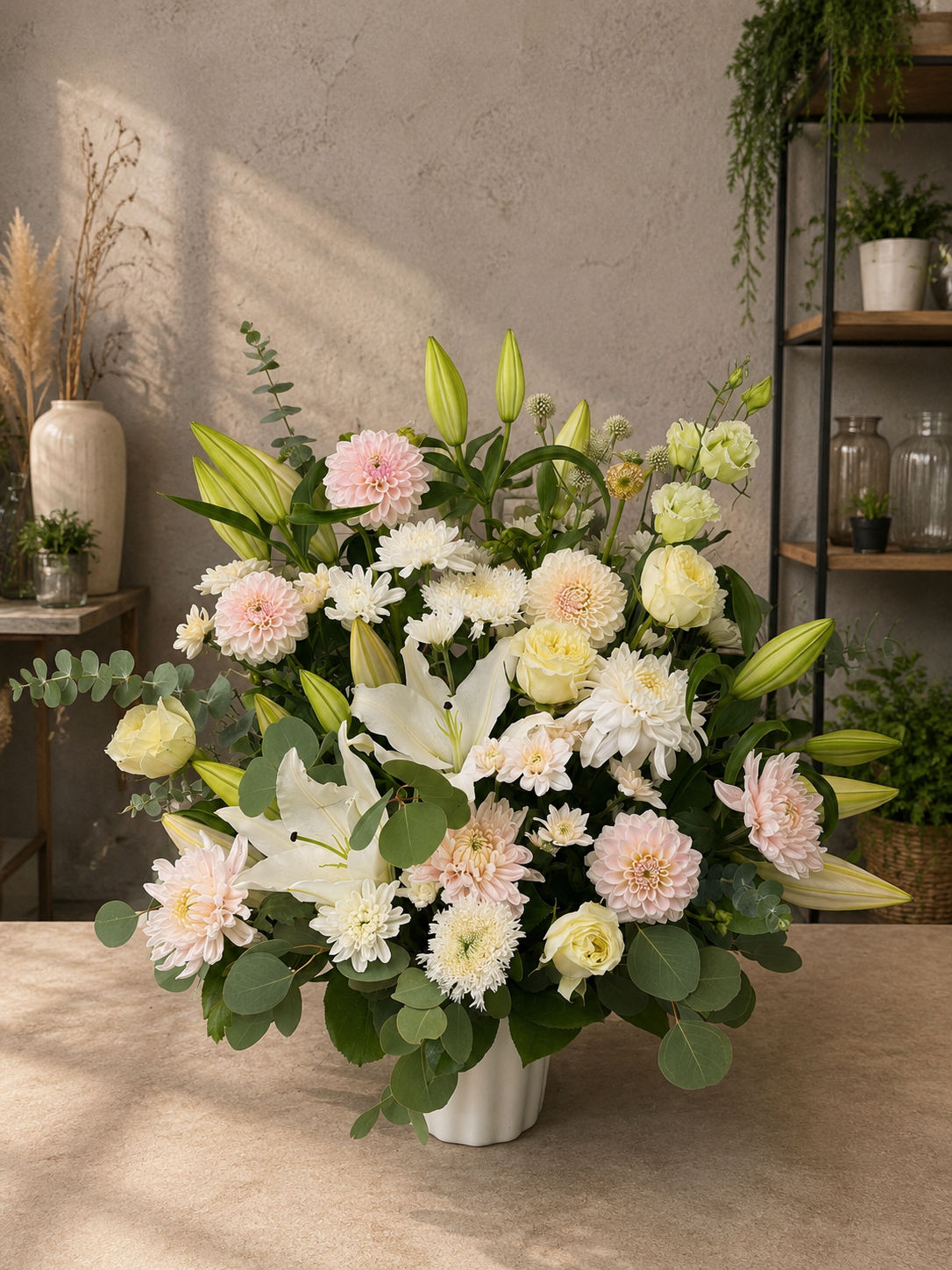 Blushing Serenity Bouquet