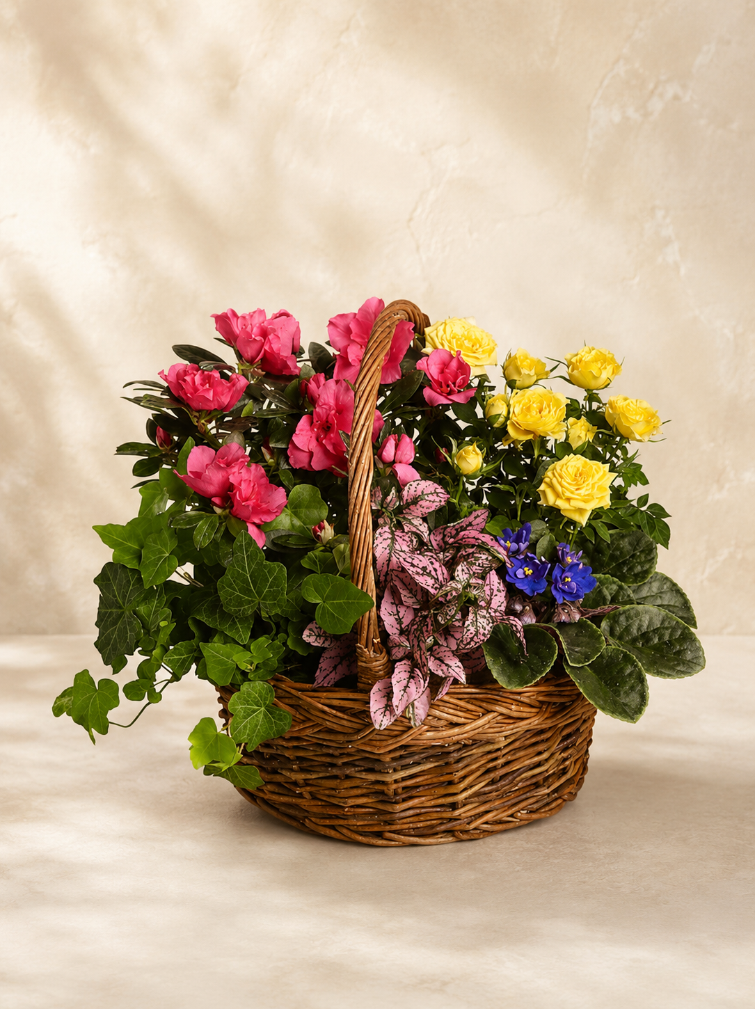 Vibrant Blooming Basket