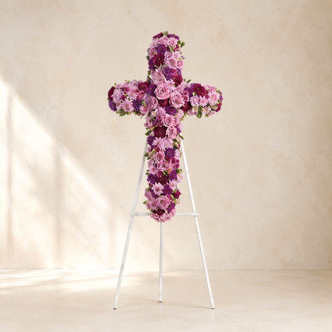 Deepest Faith Floral Cross