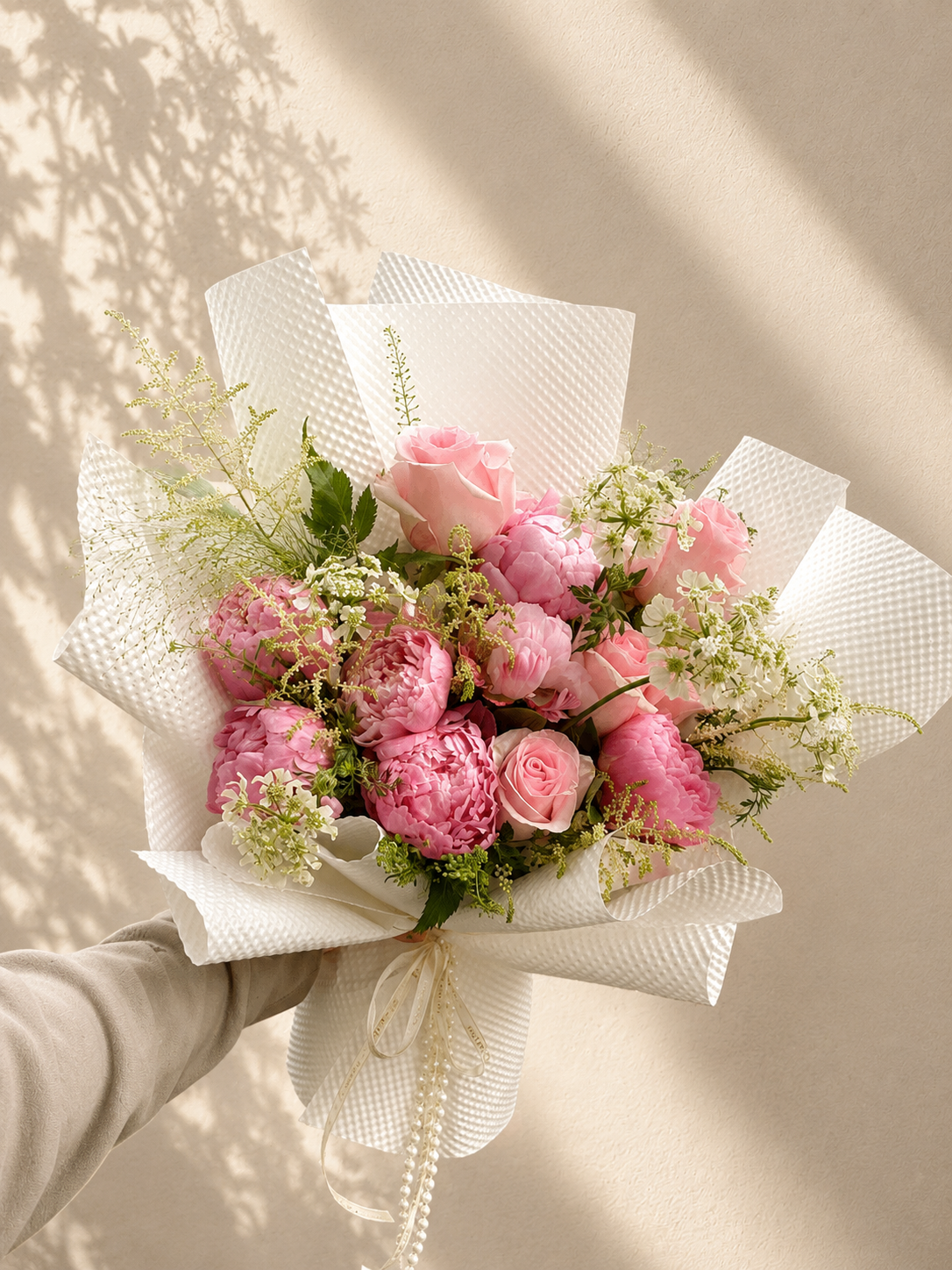 Blushing Elegance Bouquet (Seasonal)