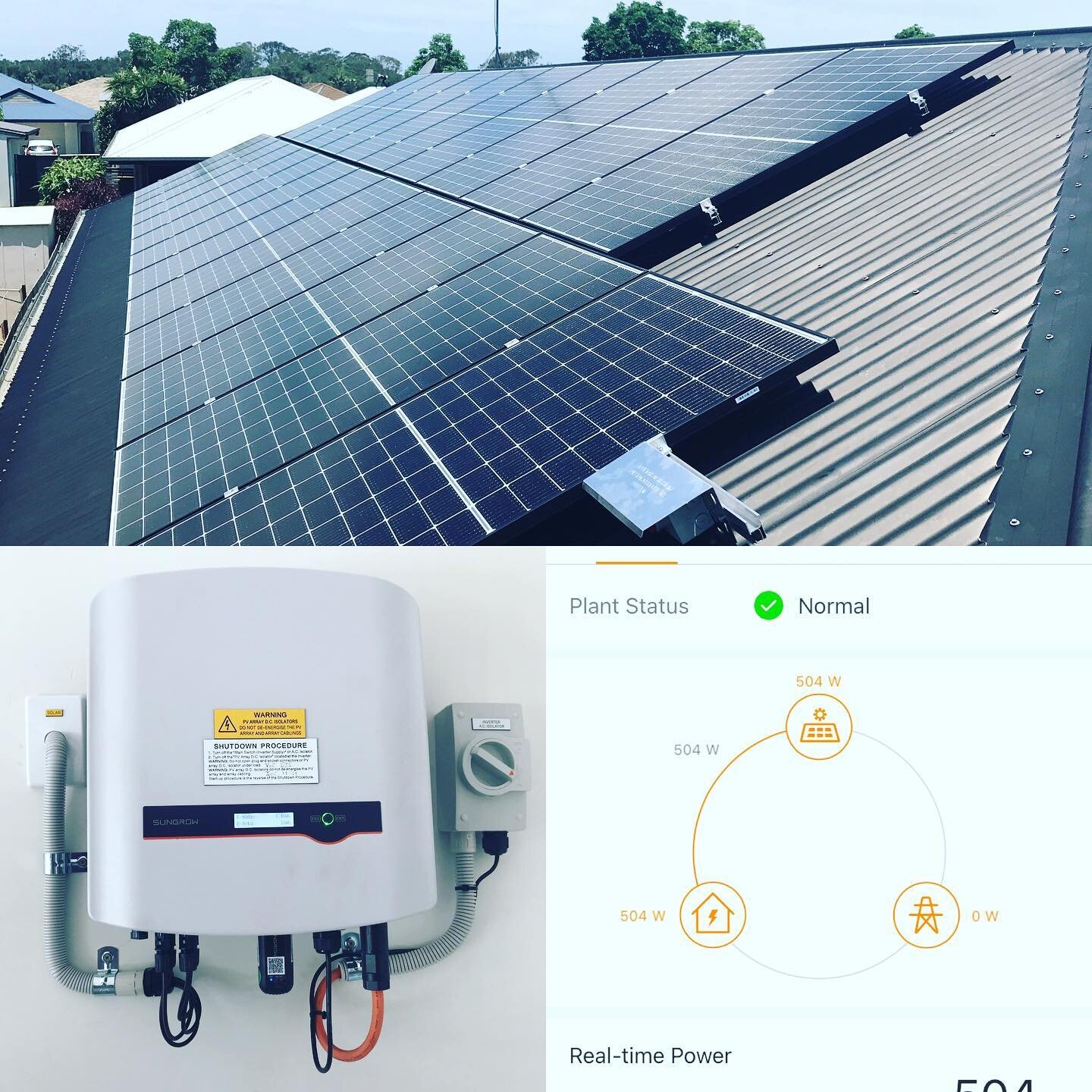 Goodbye power bills !!! 

This an 8.51 kw system we did just before Christmas, it consists of 23 x 370 Phono panels (15 year standard warranty) and a Sungrow 8 kw Premium Inverter (10 year standard warranty) 
All our systems are set up so we can moni