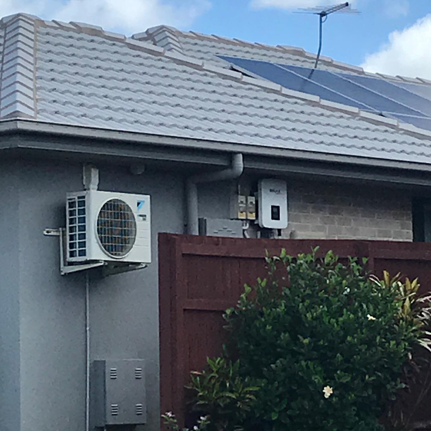 Two brand new houses next door to each other both systems under 6 months old and both inverters installed on a North facing wall !! Why ?? 

Cheep solar companies using subcontractors to install that don&rsquo;t care about the longevity of the system