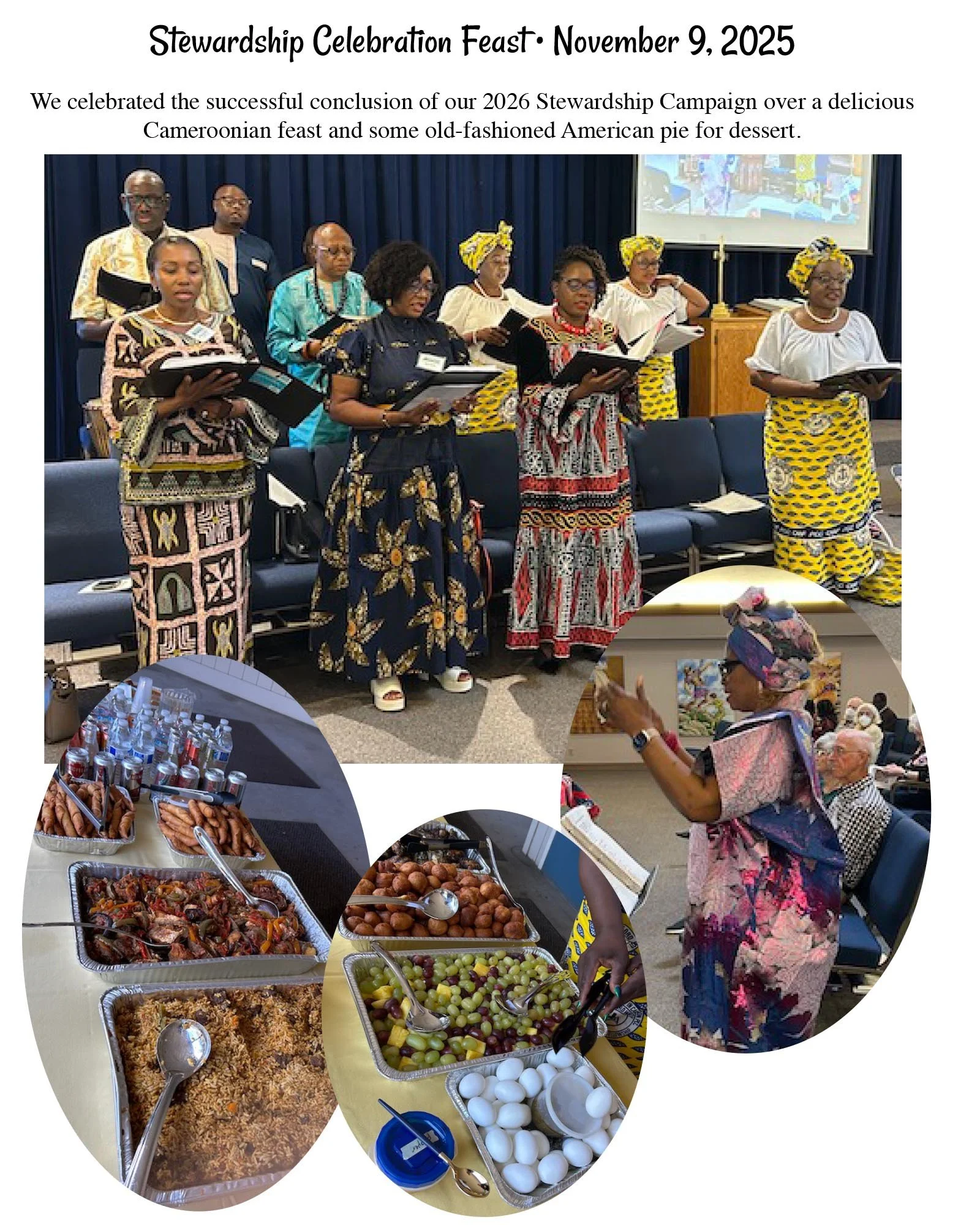 November 9 - Stewardship Sunday