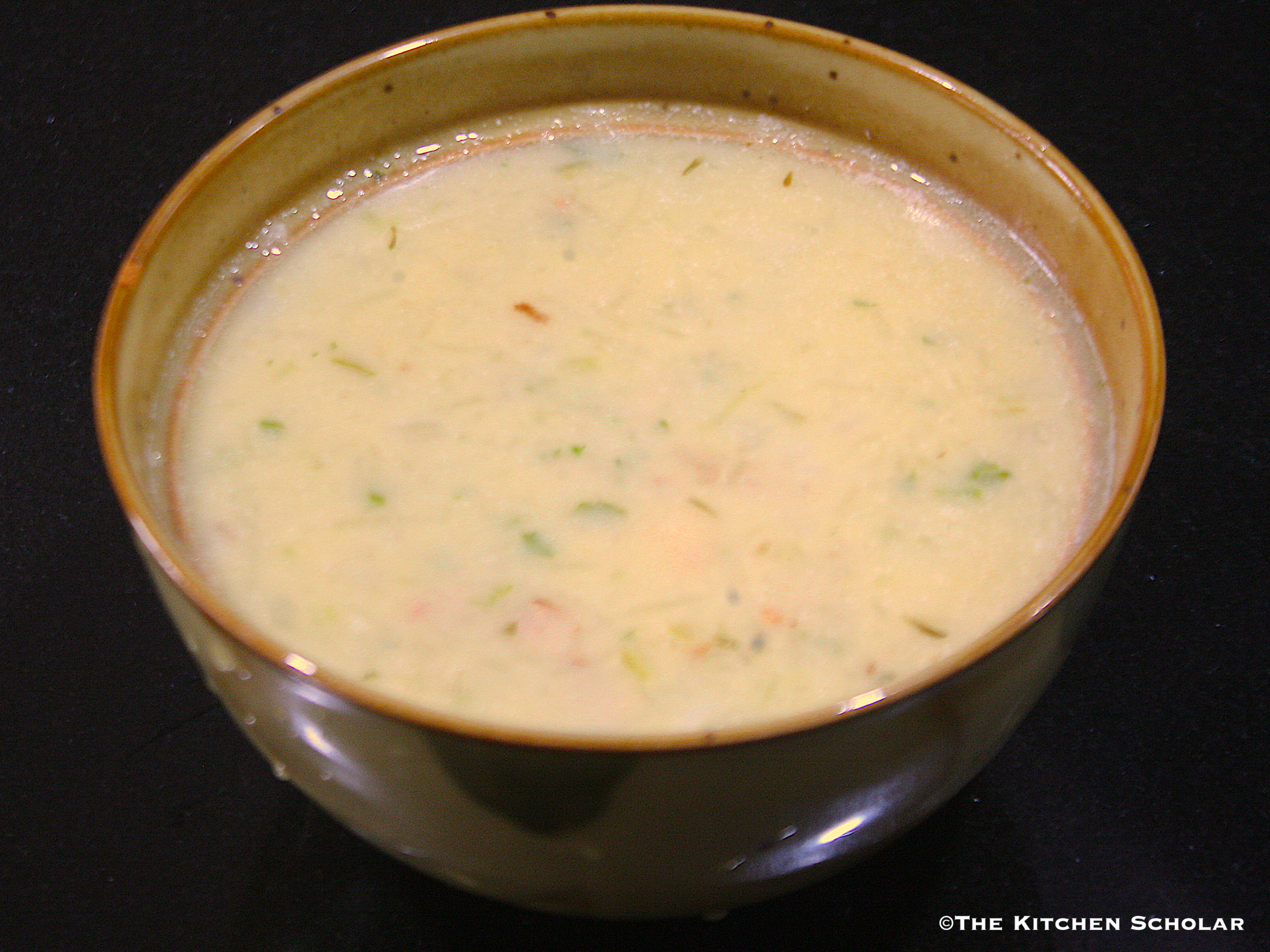 Cream of Mirliton and Shrimp Soup - Louisiana Cookin