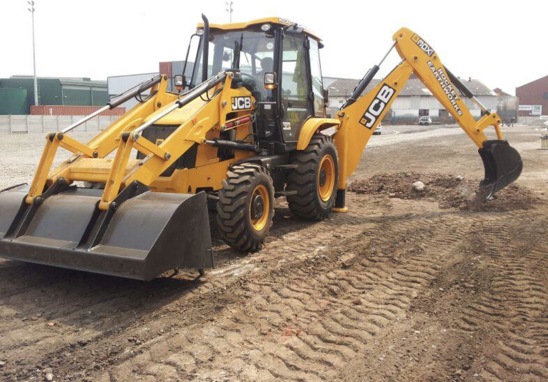 JCB TLB 3DX, SITE LEVELLING