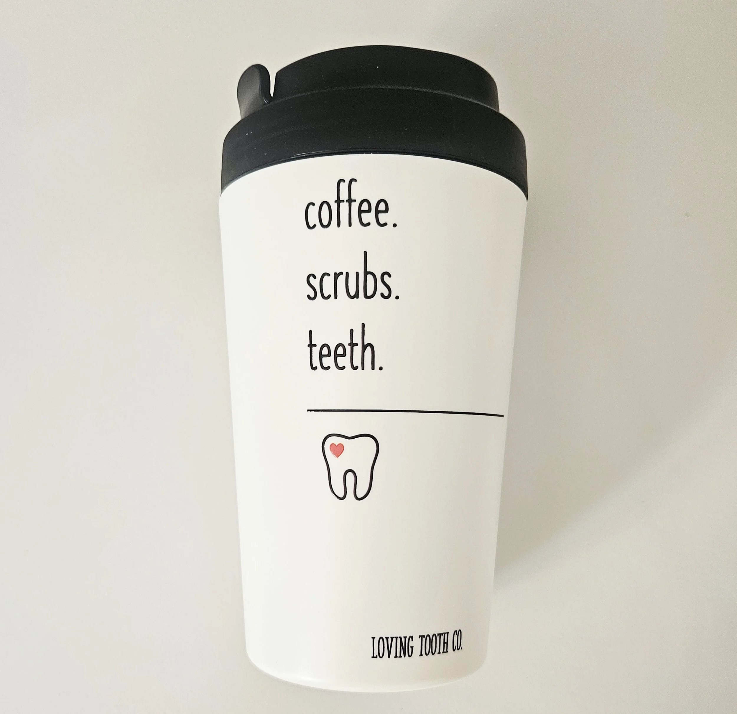 Loving Tooth Co. Coffee Cup (White)