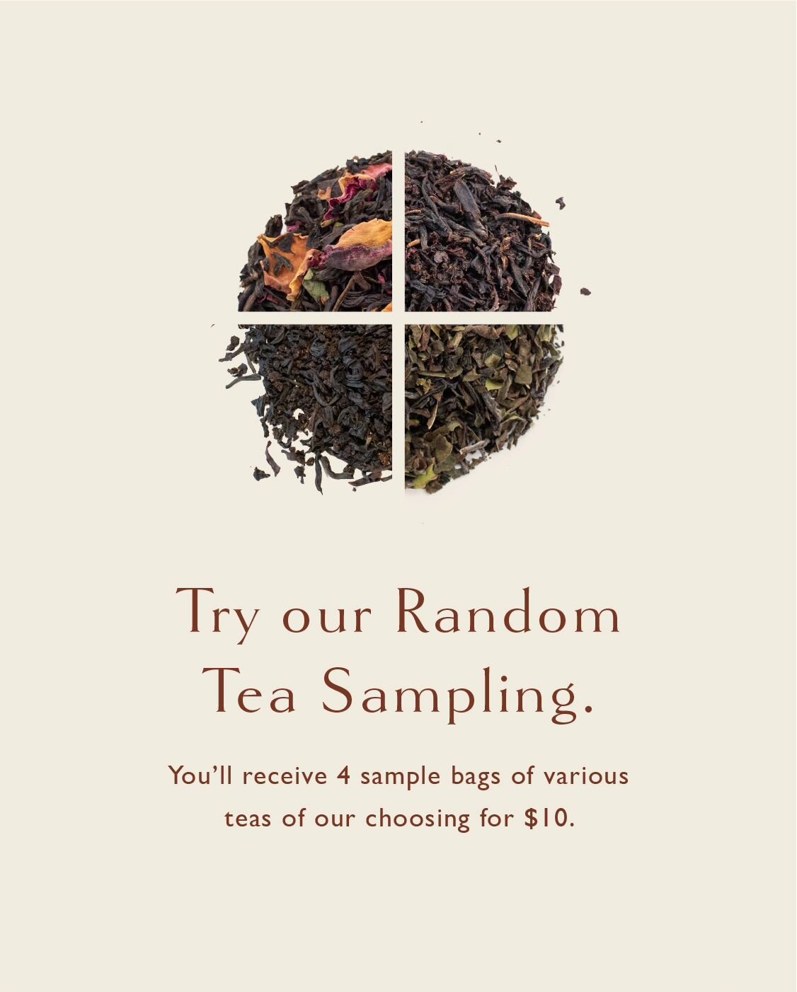 Each sample size bag makes 1 pot of tea (4 cups)! To order, li k in our bio!

#sampletea #uniqueblacktea #uniquetea #mcminnvilleoregon #mcminnvilledowntown #shopsmall #shoplocal #giftideas #gifts