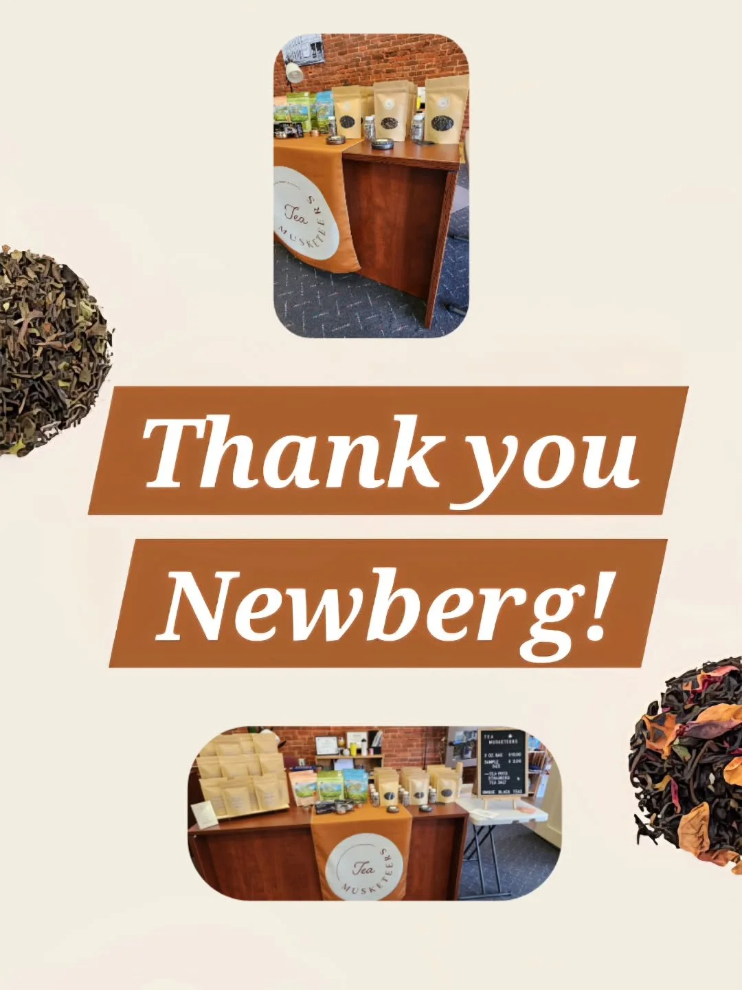 Huge shout-out to our Newberg customers!! You always show up, bring your rewards card, and talk tea! We are so thankful for your love and loyalty to our tea company! ❤️ 

#newbergartwalk #newbergdowntown #newbergoregon 
#newbergdowntowncoalition 
#sh
