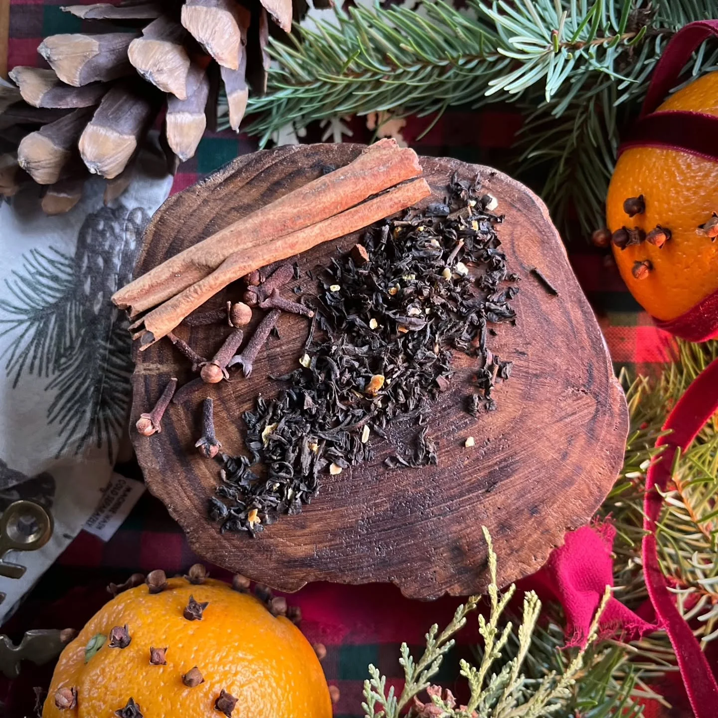 Blending of our Holiday Spice has been in full swing! The smell is so heavenly!! Make sure to get yours at our events in November and December. Limited quantities will be available on our website. 🎄 

#uniqueblacktea #smallbatchtea  #holiday teas #s