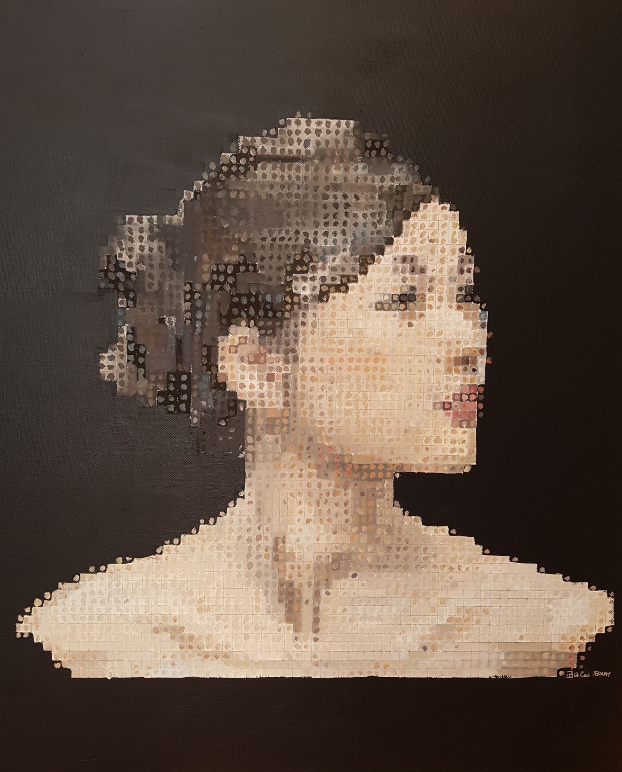 magnifique tableau portrait personnalisé - peinture numérique -cadeau  anniversaire mariage - toile ou plexiglass