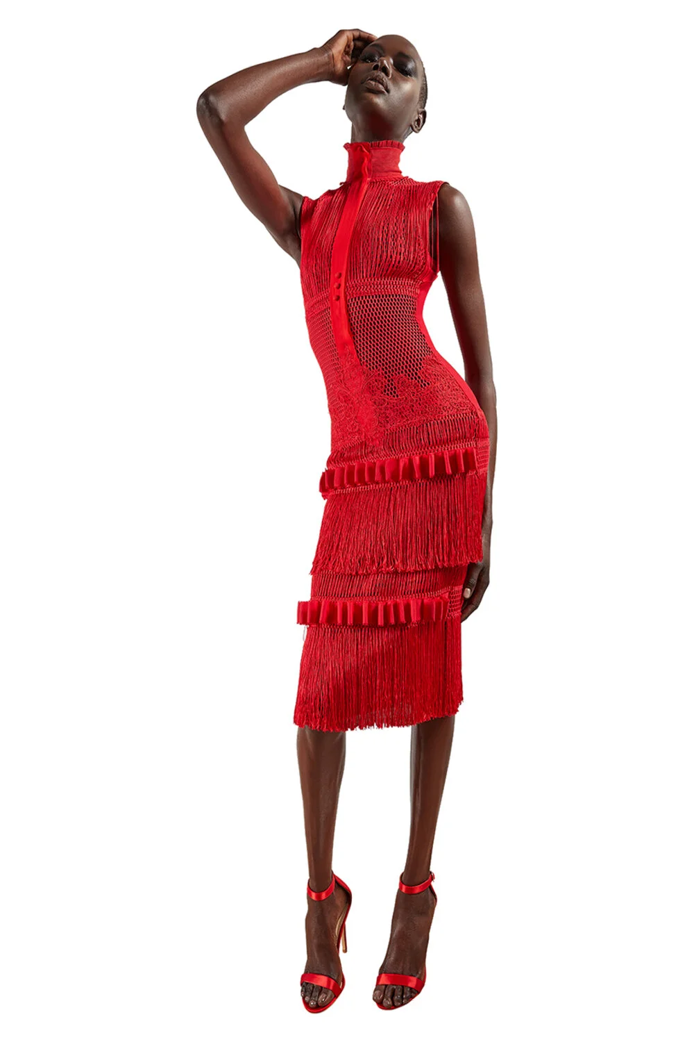 Red Bassari Double Dress - Atelier