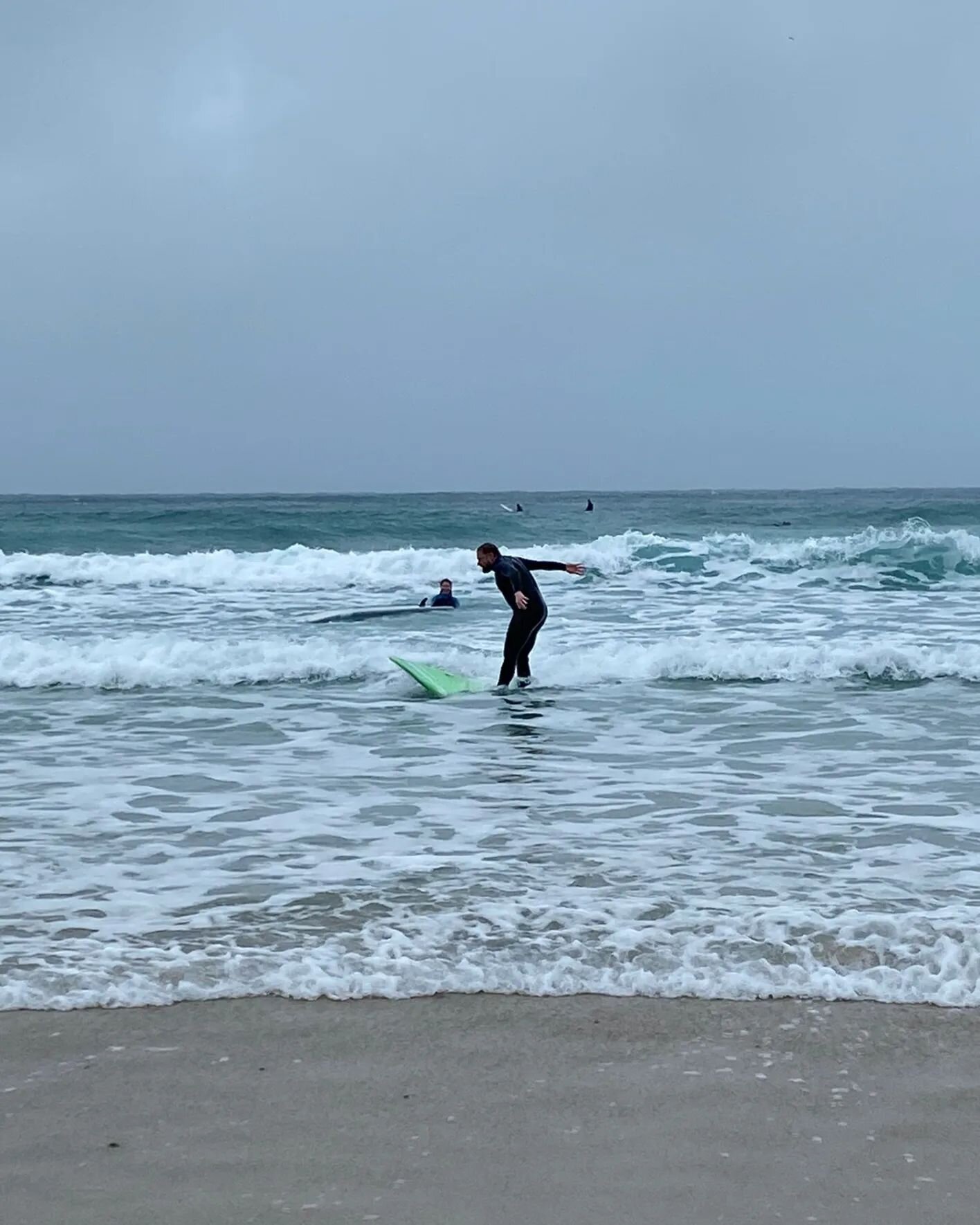 Summit to the sea!

Yep I look like I'm about to fall in because I am... Well... About to fall in.

I had my first surf lesson a year ago - I had been promising myself I would learn to surf since I was 25, yet it took me 16 years to make it happen.

