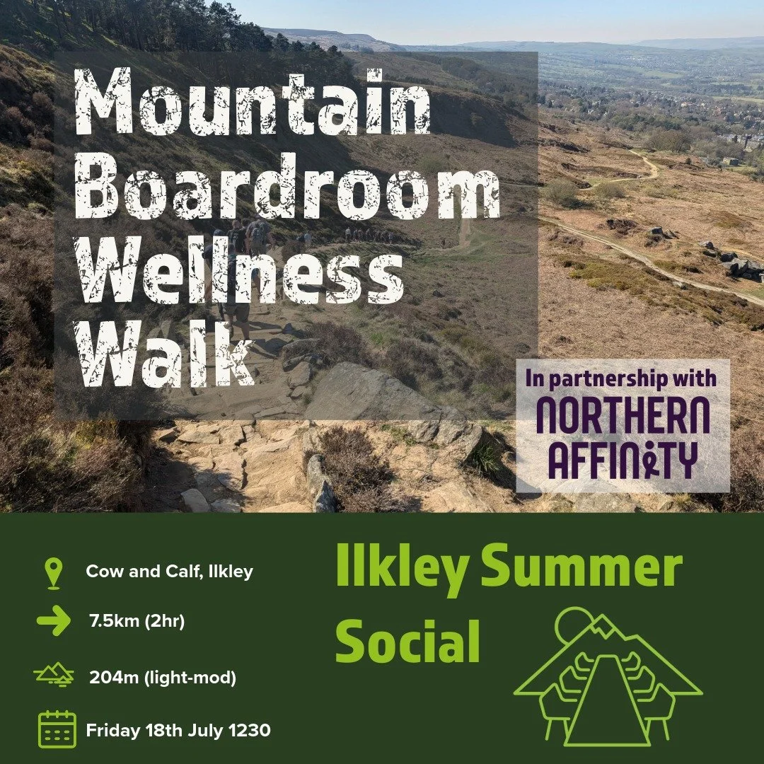 What are you up to this Friday afternoon? 

Celebrate the end of a busy week, get away from your desk, and join us for our Summer Social Wellness Walk on Ilkley Moor.

We've a lovely 2-hour route planned up onto the moor, with lots of fresh air, brea