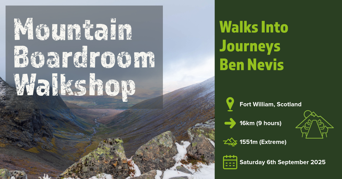 Join us on this epic Walkshop adventure to Scotland as we climb Ben Nevis!