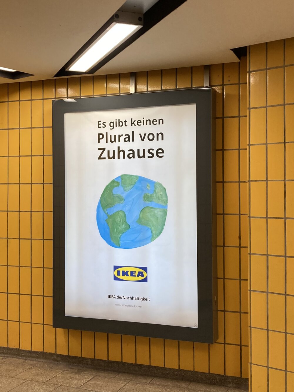 Why is IKEA cute globes their posters? TEMA MAGAZINE