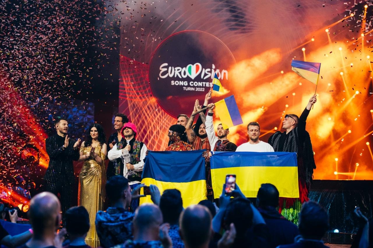 Ukraine’s Kalush Orchestra, winners of the Eurovision Song Contest 2022 (Photo: EBU / SARAH LOUISE BENNETT)