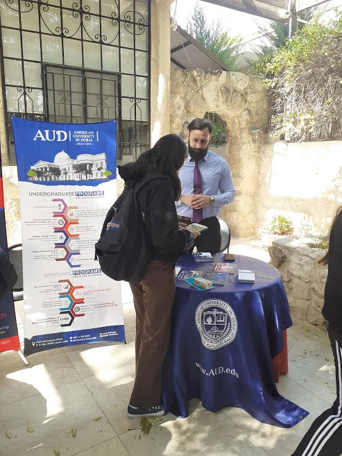 Students talking to University representatives_.jpg