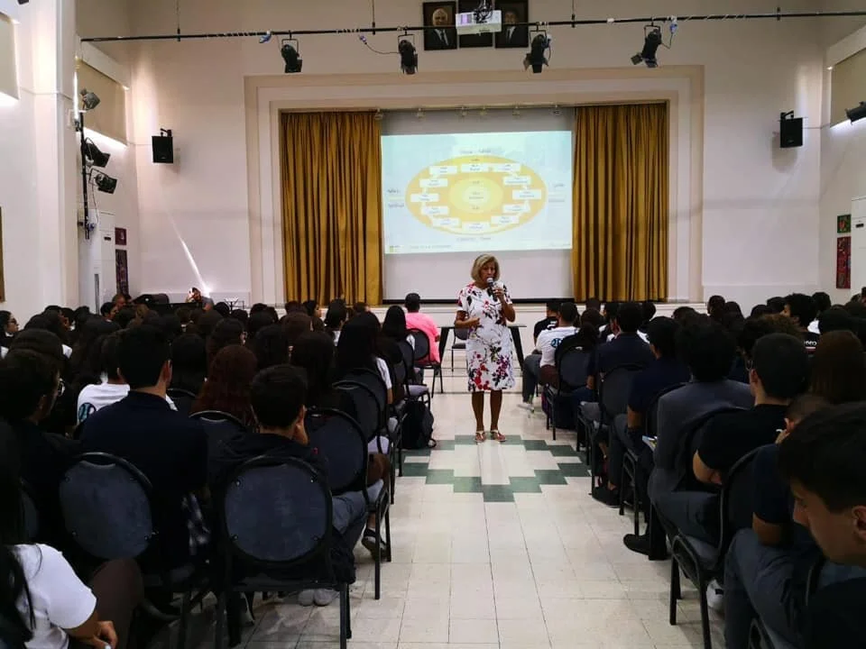 Meeting with General Director Ms Haifa Najar & Student of the International Baccalaurate Section 2.jpg