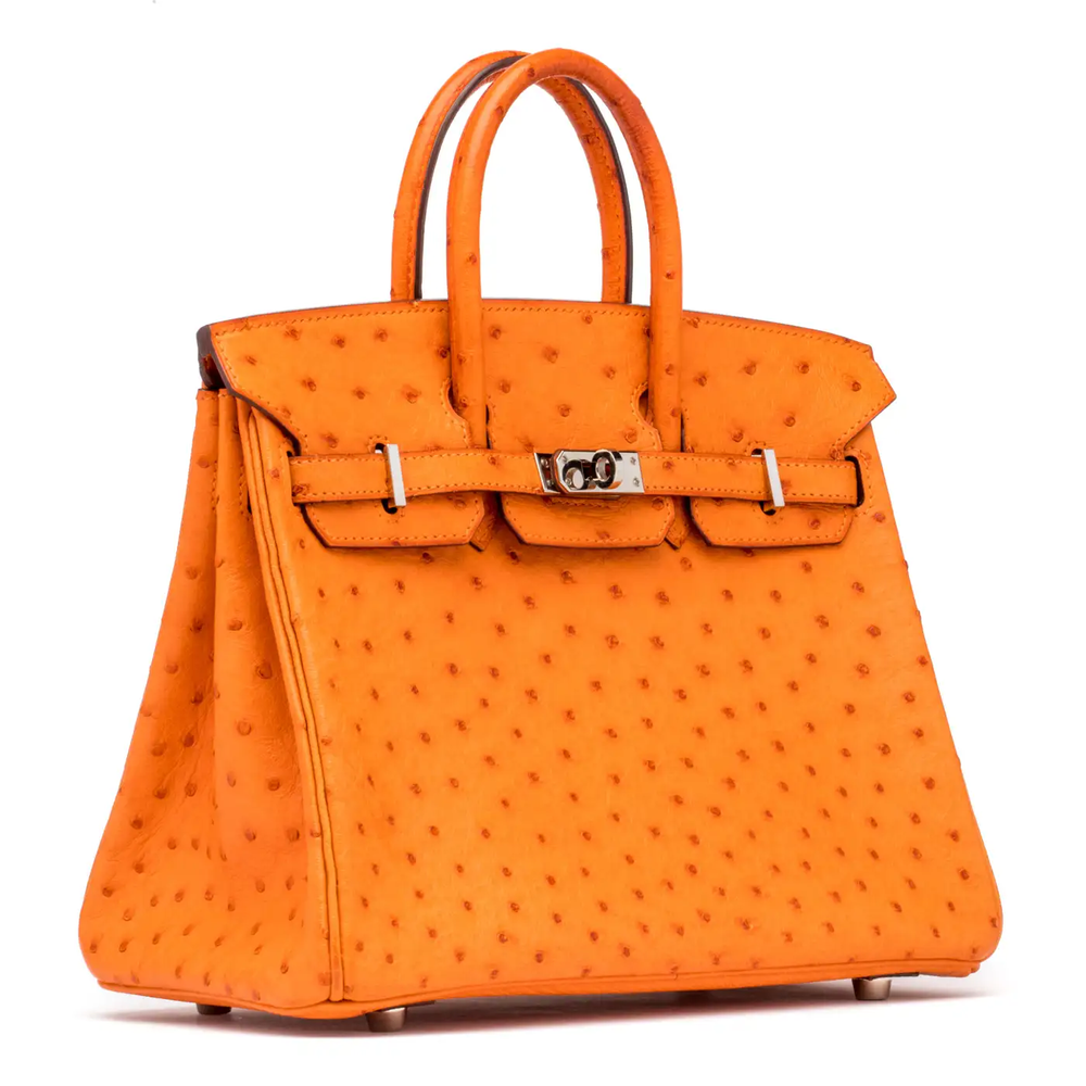Hermes Tangerine, Cognac & Etrusque Ostrich Leather HSS Special Order