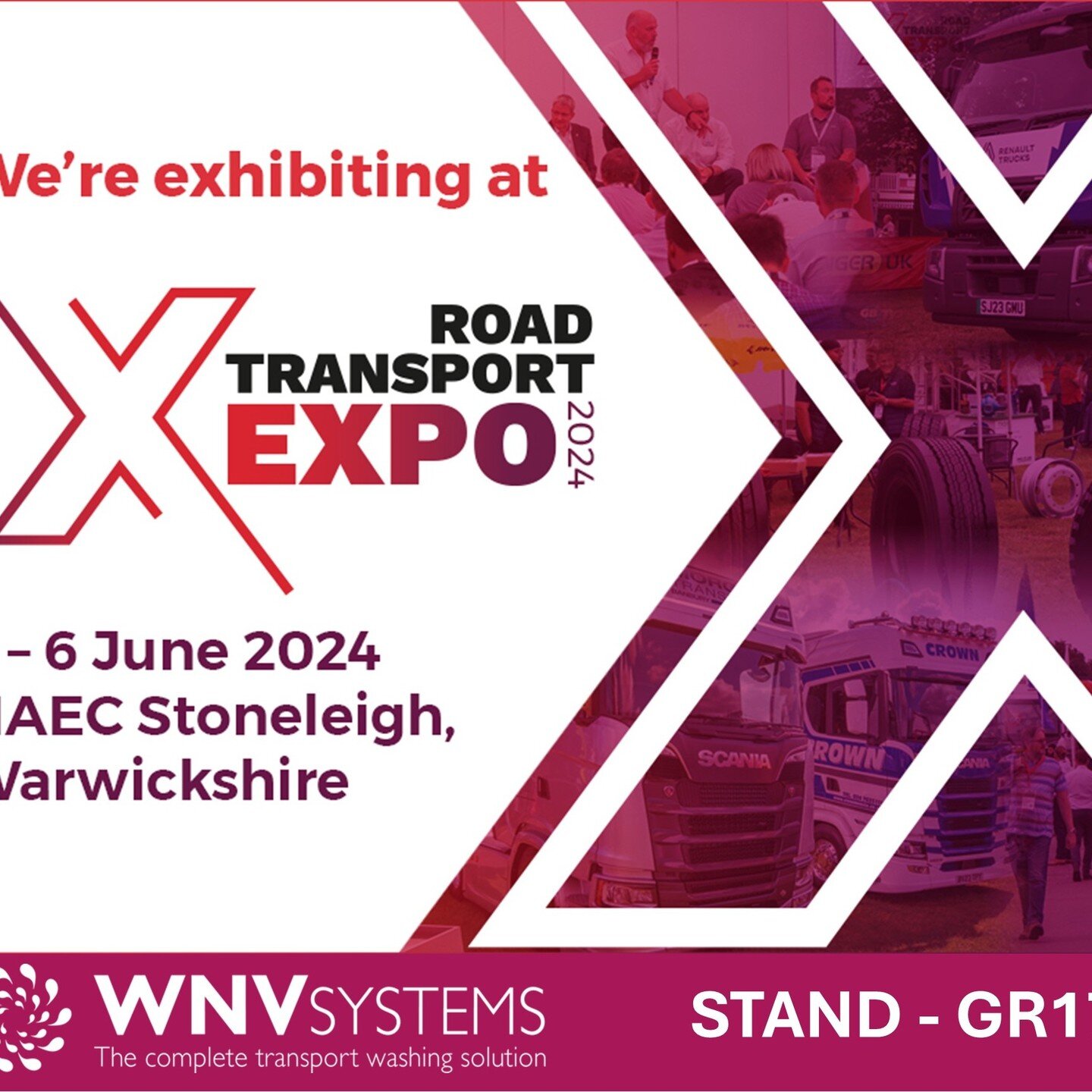 WNV-Systems are Exhibiting Road Transport Expo 2024, Come along and see us on Stand GR17. #wnv #roadtransportexpo #exhibition #engineering #chassiswash #truck #innovation