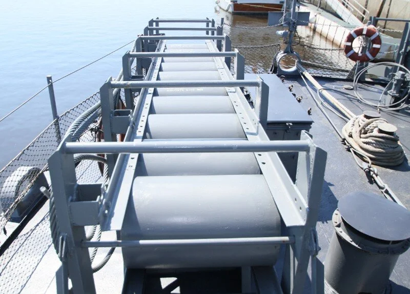 Submerged Rack Depth Charge Racks — USS SLATER