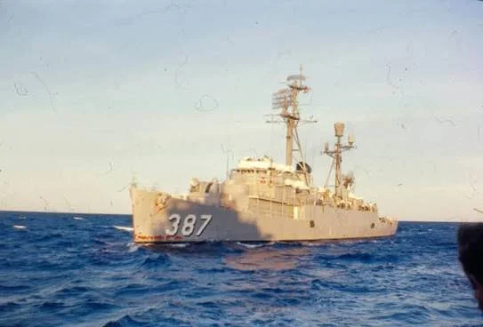 VANCE in the South China Sea, September 1966. Photo from DEHM. 