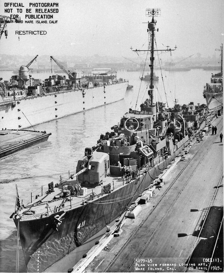 USS STAFFORD in Mare Island, California, April 1945. 
