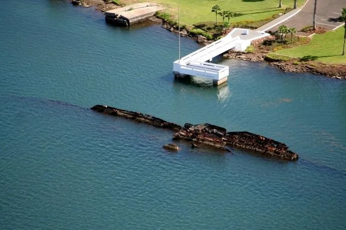 USS UTAH Memorial in Pearl Harbor. 