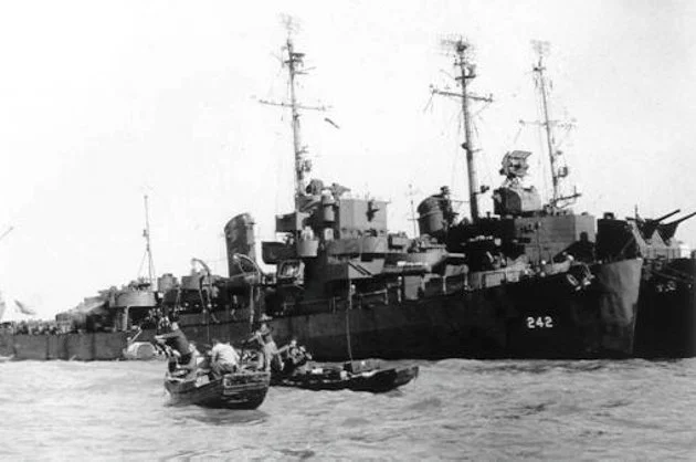 USS TOMICH moored in Huangpu River, Shanghai, China. 