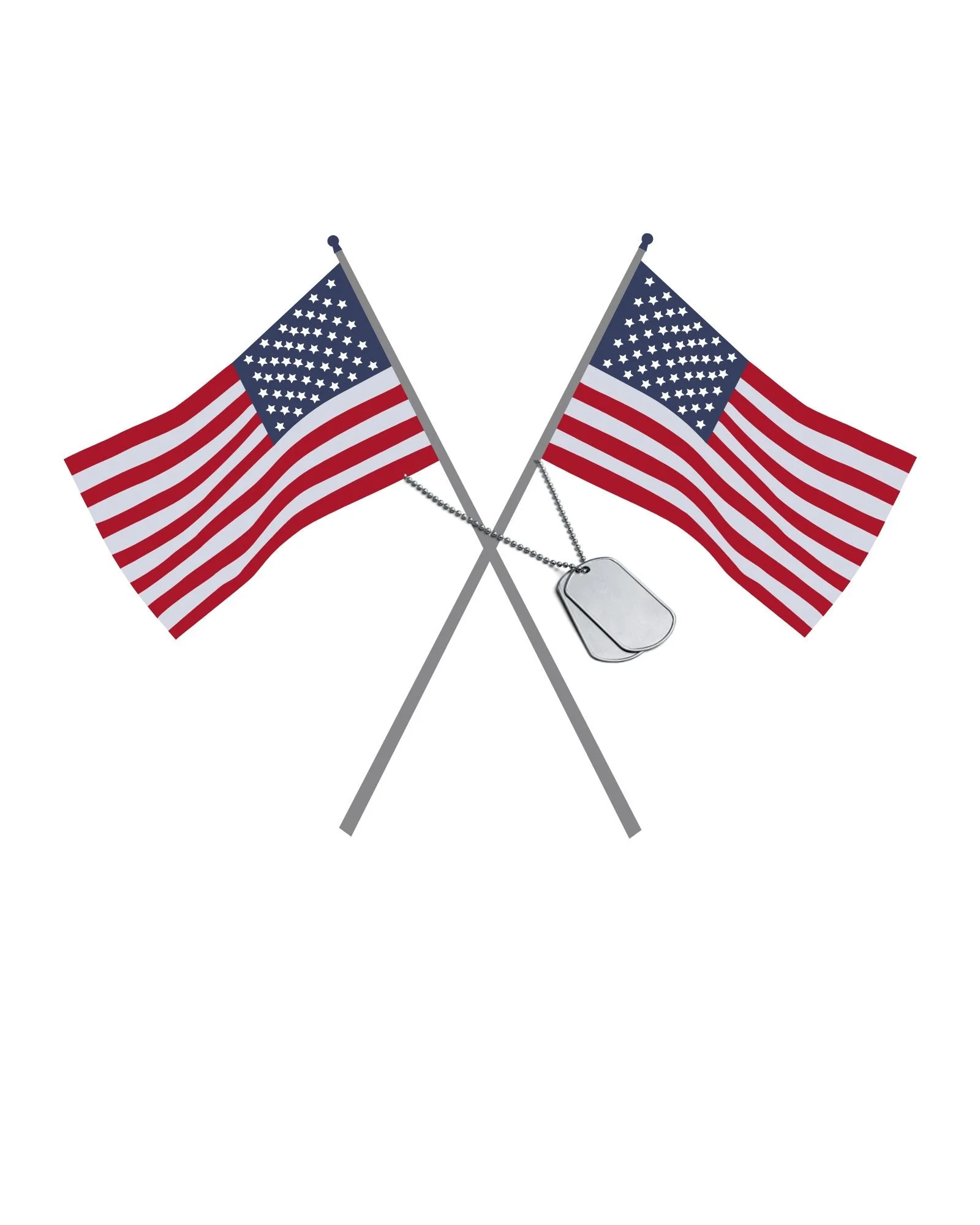 Veteran's Day Flag & Dog Tag