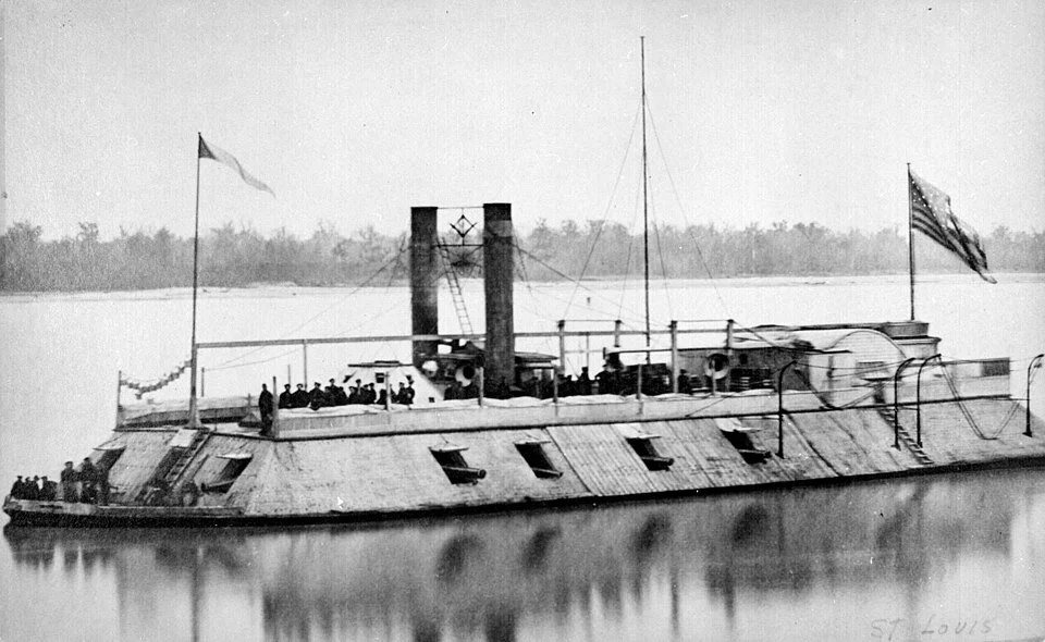 Civil War-era Iron Clad, USS BARON DEKALB.