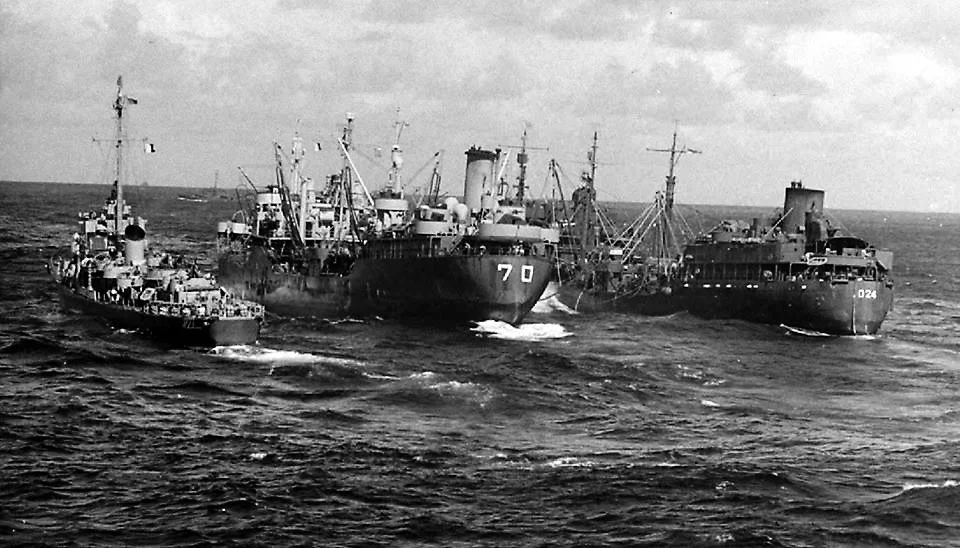 MITCHELL providing escort duty in the South Pacific, August 1945. 