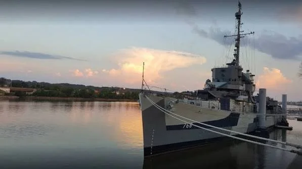 USS SLATER berthed in Albany, New York. 