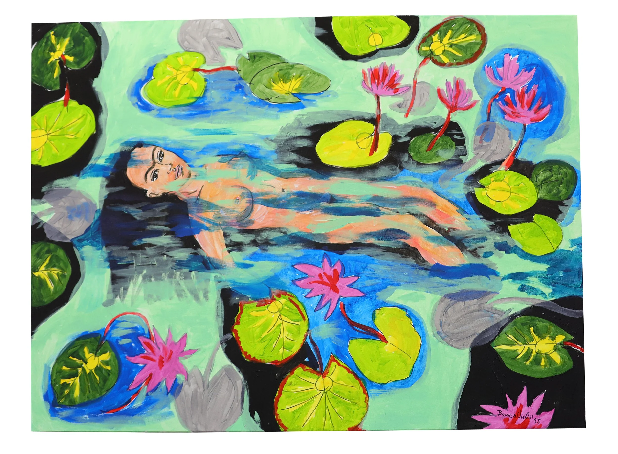 Frida, Ophelia, 90x120 cm, akril, vászon, 2025