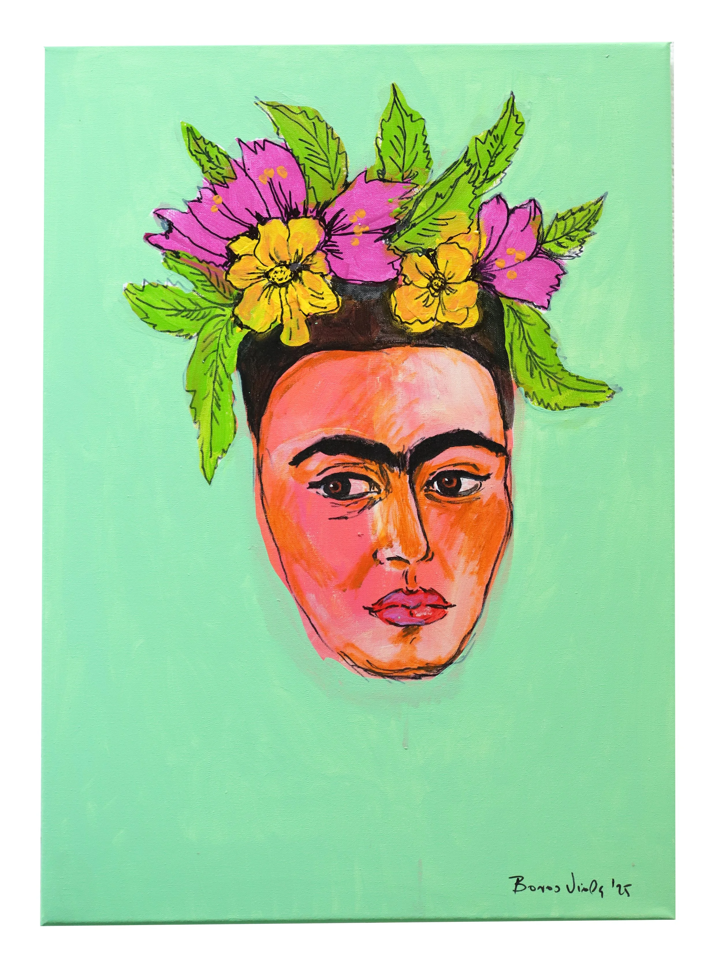 Frida 4, 70x50 cm, akril, vászon, 2025