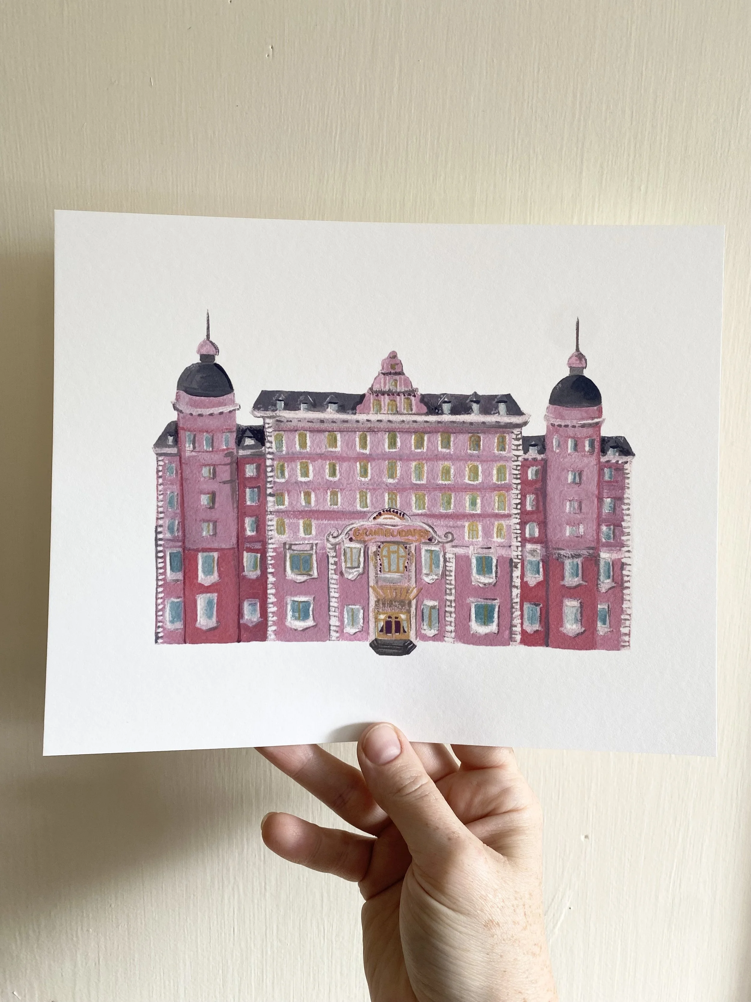 Grand Budapest Hotel Gouache Reproduction