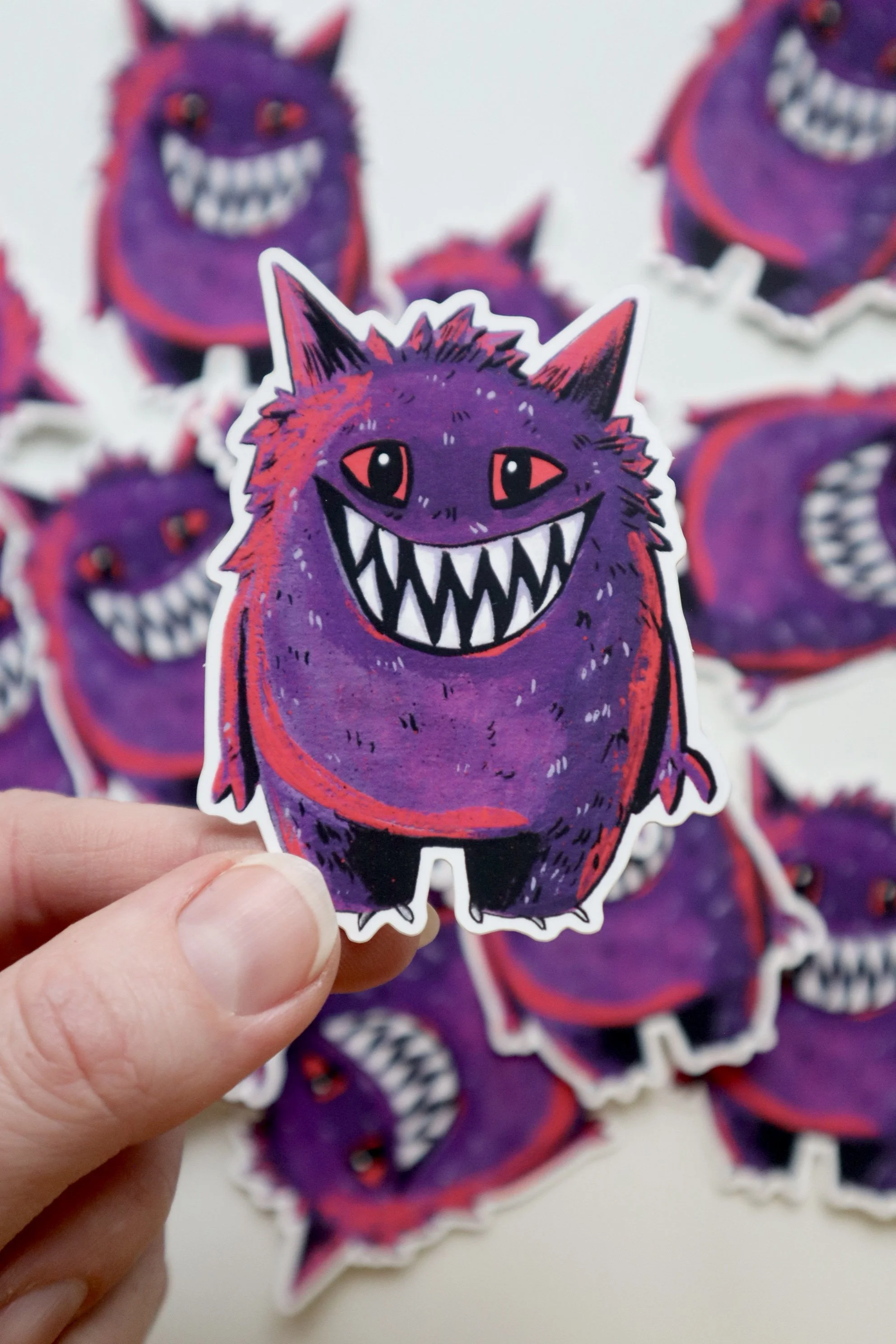 Gengar waterproof vinyl Sticker