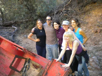 Someone’s vehicle met their demise here. Graffiti tells us sometime in the early 80’s