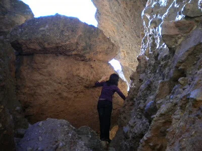 Entering the slot canyon