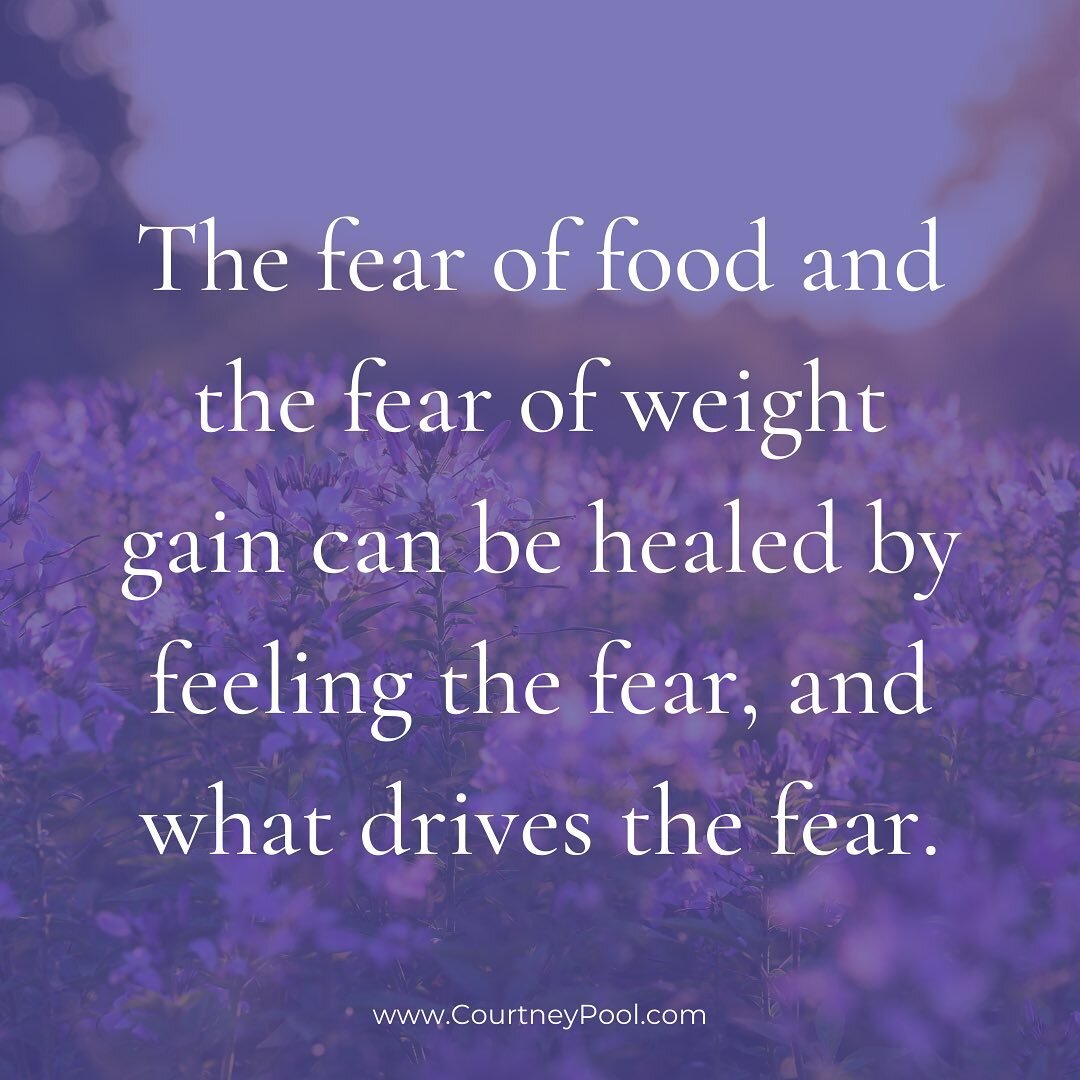 Some people have a fear of heights, and some have a fear of spiders.

And we can have a fear of food. And we can have a terror of weight gain. For some people, in fact, these are some of their biggest fears in life.

These unresolved terrors can driv