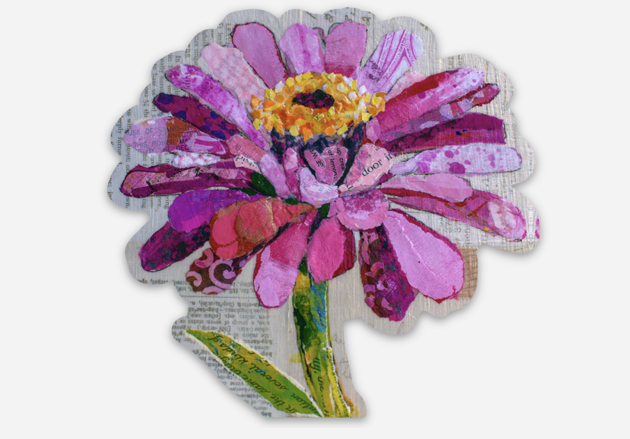 Zippy Zinnia–Vinyl Sticker