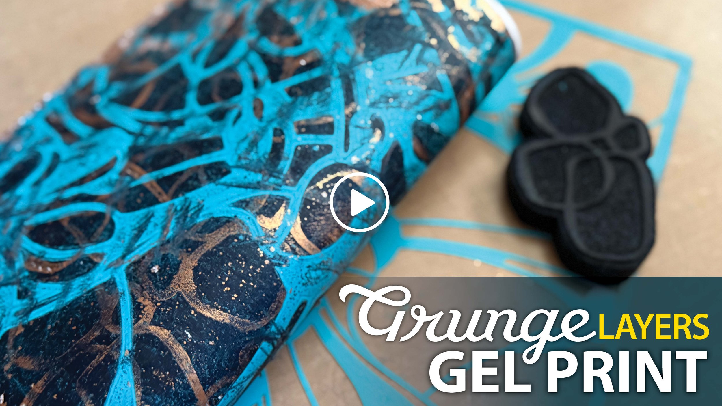Get Gritty with One-Pull Gel Plate Prints