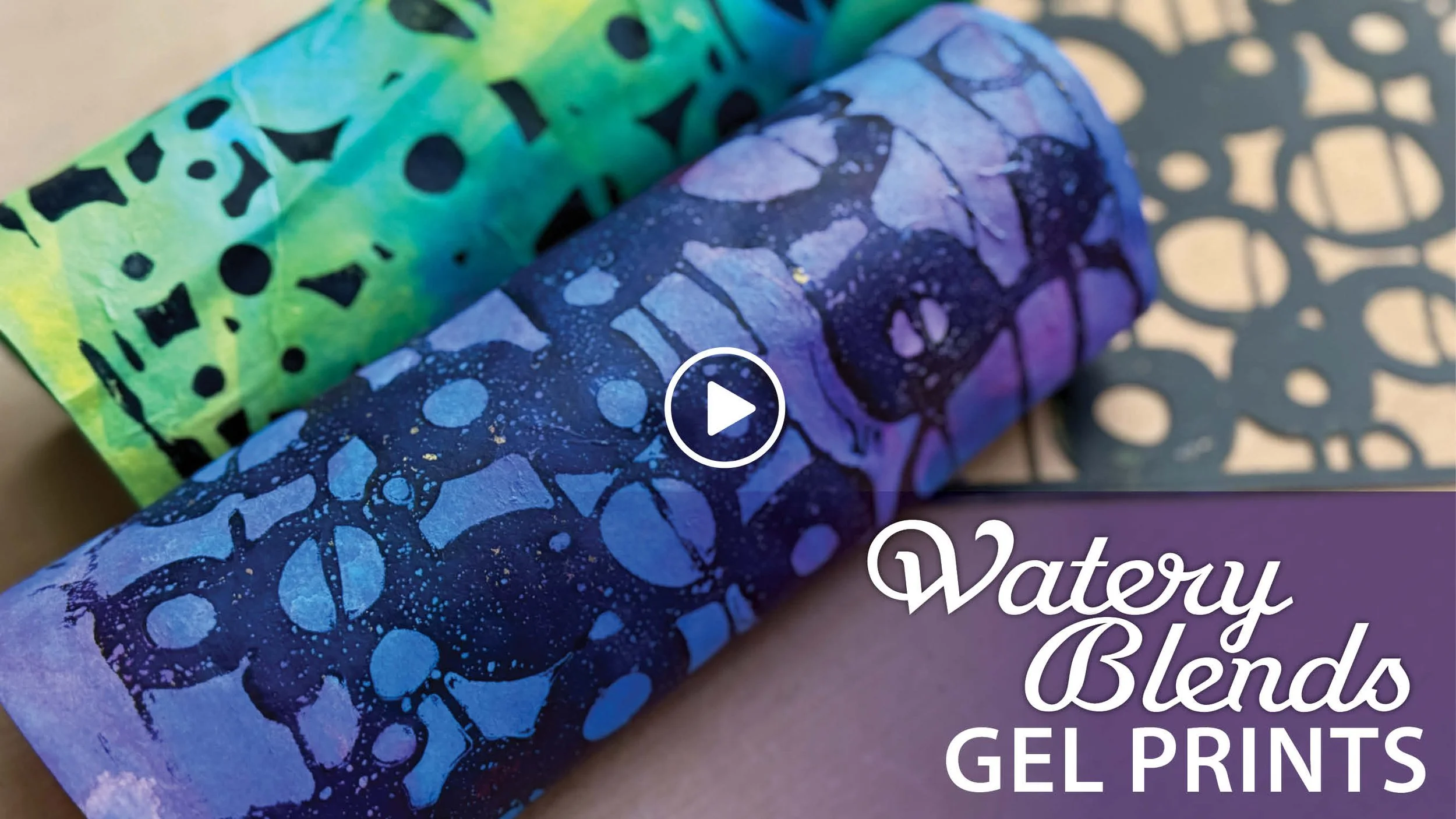 Wet and Watery Effects with Ghost Gel Prints